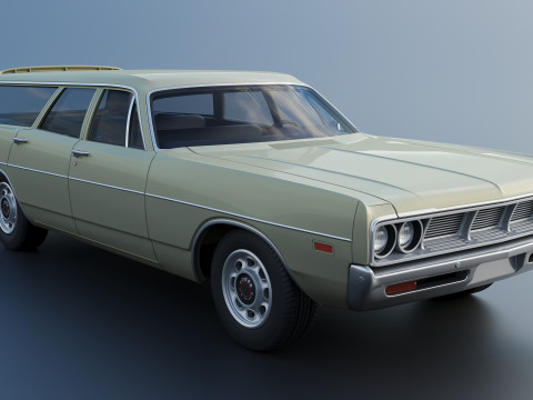 Dodge Polara Station Wagon 1969 3D 프린트 모델