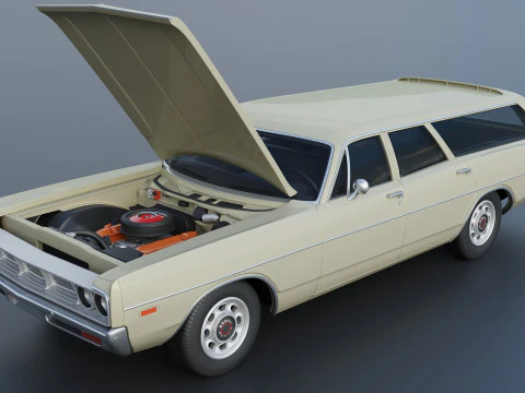Dodge Polara Station Wagon 1969 3D Print Model