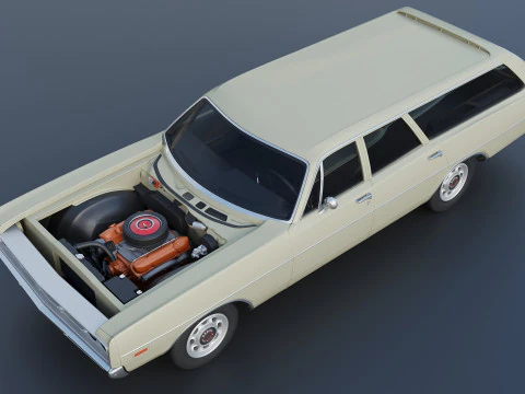Dodge Polara Station Wagon 1969 3D Print Model