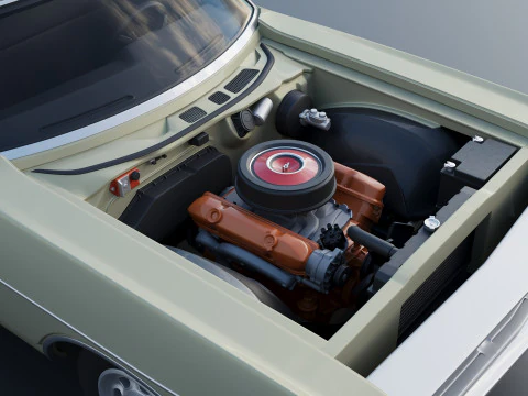 Dodge Polara Station Wagon 1969 3D Print Model