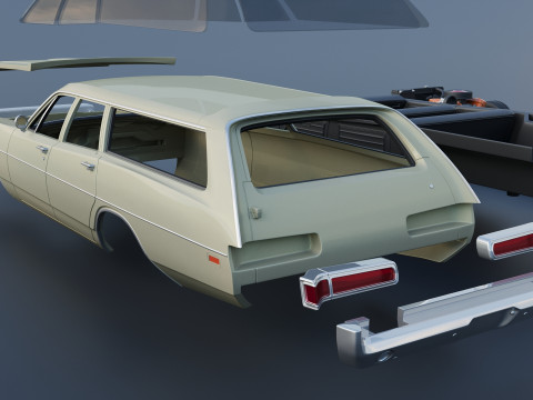 Dodge Polara Station Wagon 1969 3D 프린트 모델