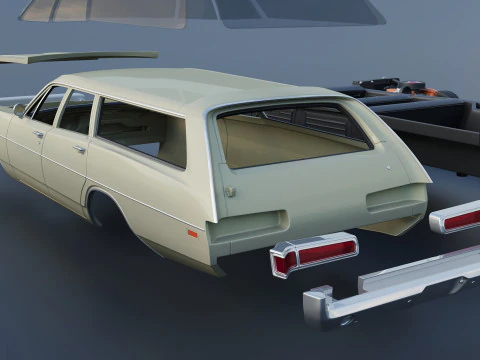 Dodge Polara Station Wagon 1969 3D Print Model