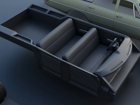 Dodge Polara Station Wagon 1969 3D Print Model