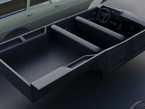 Dodge Polara Station Wagon 1969 3D Print Model