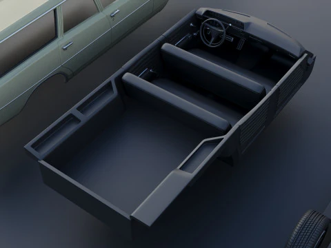 Dodge Polara Station Wagon 1969 3D Print Model