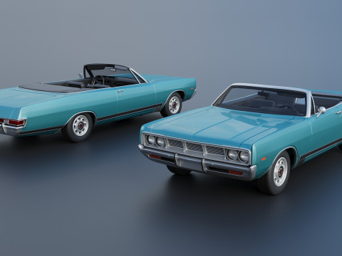Dodge Polara Convertible 1969 3D 프린트 모델