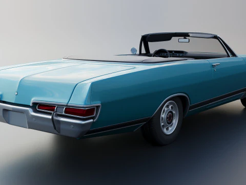 Dodge Polara Convertible 1969 3D Print Model