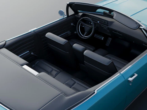 Dodge Polara Convertible 1969 3D Print Model