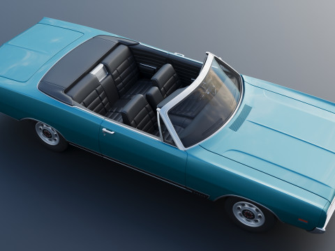 Dodge Polara Convertible 1969 3D 프린트 모델