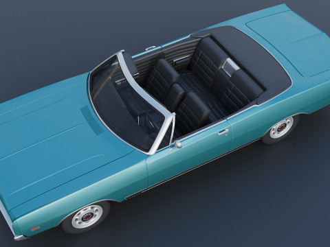 Dodge Polara Convertible 1969 3D 프린트 모델