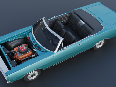 Dodge Polara Convertible 1969 3D 프린트 모델