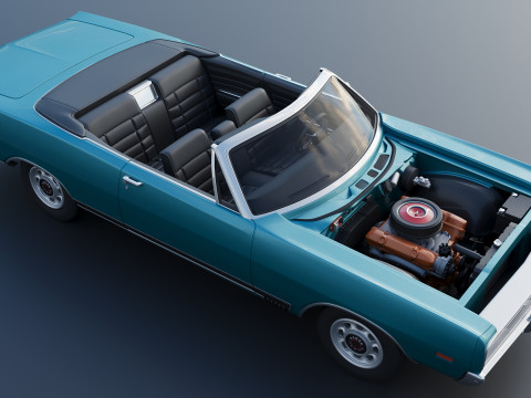 Dodge Polara Convertible 1969 3D 프린트 모델