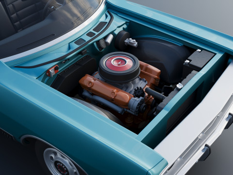 Dodge Polara Convertible 1969 3D 프린트 모델