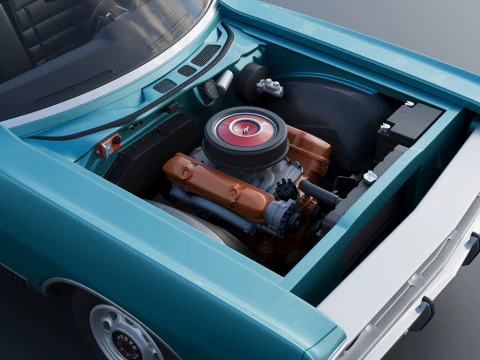 Dodge Polara Convertible 1969 3D Print Model