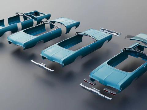 Dodge Polara Convertible 1969 3D Print Model