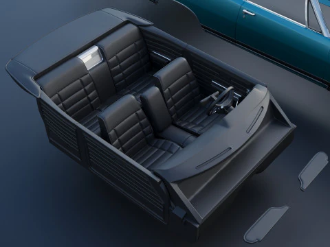 Dodge Polara Convertible 1969 3D Print Model