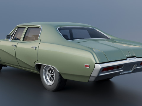 Buick Skylark 4 Door Sedan 1969 3Dプリントモデル