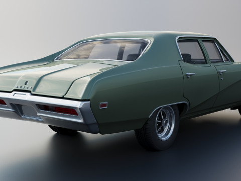 Buick Skylark 4 Door Sedan 1969 3Dプリントモデル