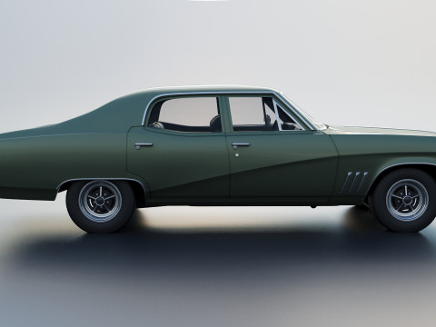 Buick Skylark 4 Door Sedan 1969 3Dプリントモデル