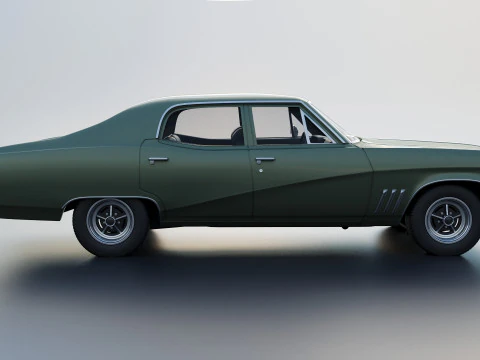 Buick Skylark 4 Door Sedan 1969 3D Print Model