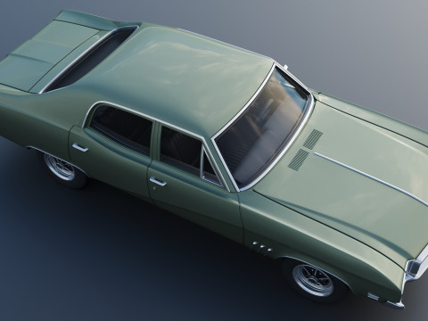 Buick Skylark 4 Door Sedan 1969 3Dプリントモデル