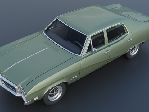Buick Skylark 4 Door Sedan 1969 3Dプリントモデル