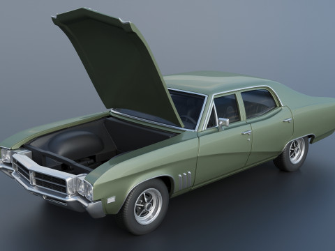 Buick Skylark 4 Door Sedan 1969 3Dプリントモデル