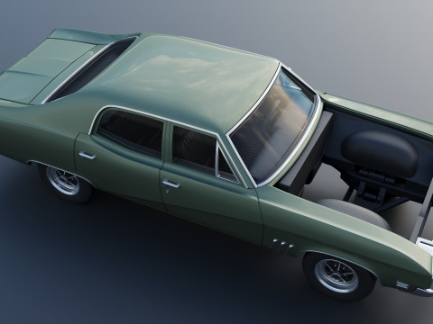 Buick Skylark 4 Door Sedan 1969 3Dプリントモデル