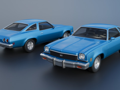 Chevrolet Chevelle 1973 3D 프린트 모델