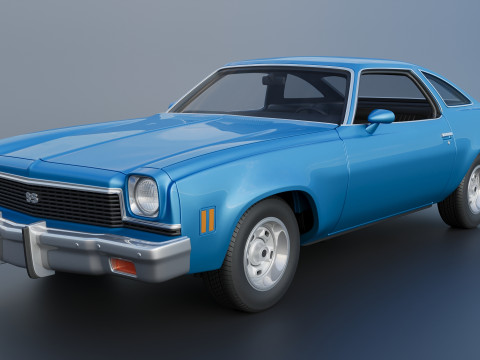 Chevrolet Chevelle 1973 3D 프린트 모델