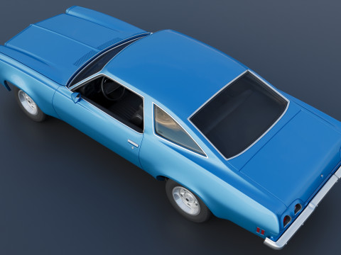 Chevrolet Chevelle 1973 3D 프린트 모델