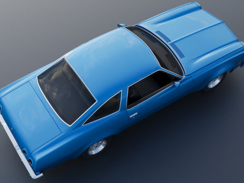 Chevrolet Chevelle 1973 3D 프린트 모델