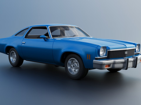 Chevrolet Chevelle 1973 3D 프린트 모델