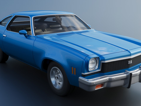 Chevrolet Chevelle 1973 3D 프린트 모델