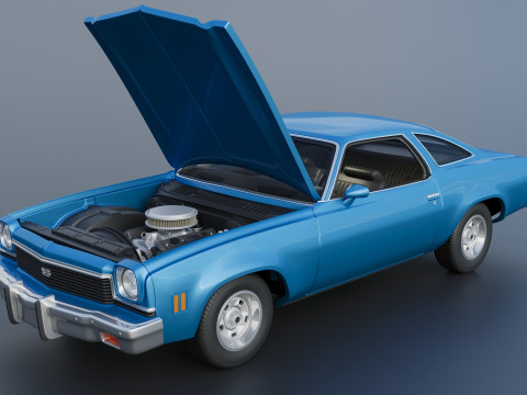 Chevrolet Chevelle 1973 3D 프린트 모델