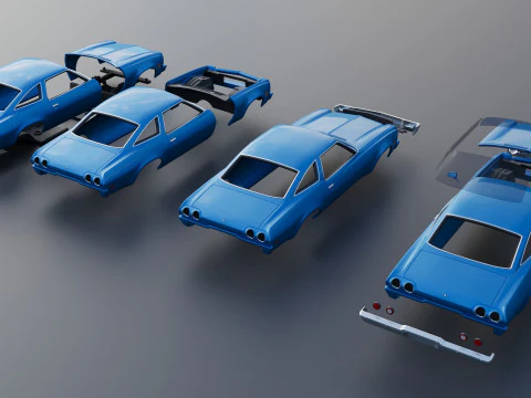 Chevrolet Chevelle 1973 3D Print Model