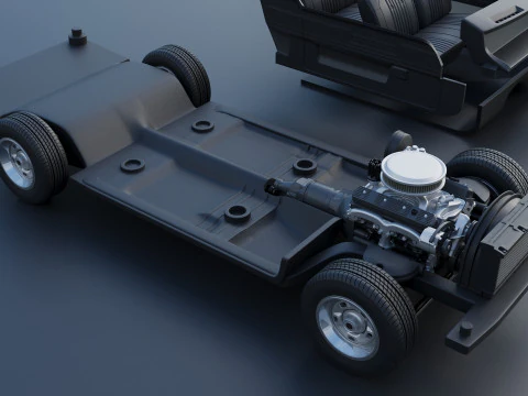 Chevrolet Chevelle 1973 3D Print Model