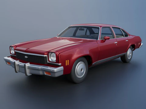 Chevrolet Chevelle Malibu Sedan 1973 3D Print Model