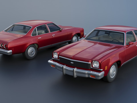 Chevrolet Chevelle Malibu Sedan 1973 3D प्रिंट मॉडल