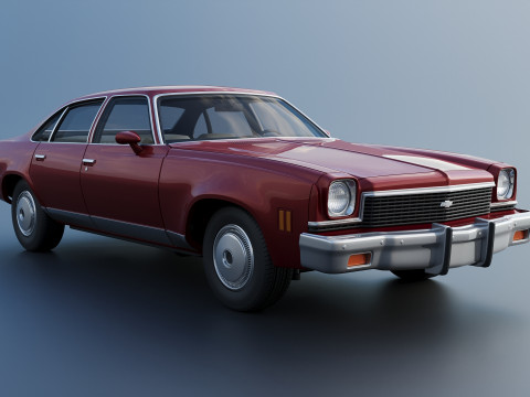Chevrolet Chevelle Malibu Sedan 1973 3D प्रिंट मॉडल