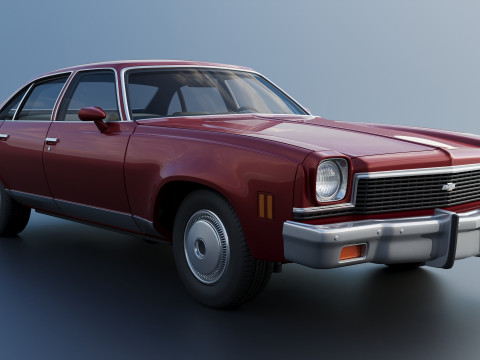 Chevrolet Chevelle Malibu Sedan 1973 3D प्रिंट मॉडल
