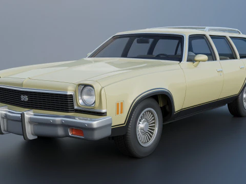 Chevrolet Chevelle Wagon 1973 3D Print Model