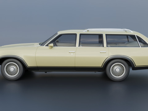 Chevrolet Chevelle Wagon 1973 3D Print Model