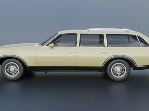 Chevrolet Chevelle Wagon 1973 3D Print Model