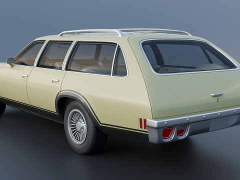 Chevrolet Chevelle Wagon 1973 3D Print Model