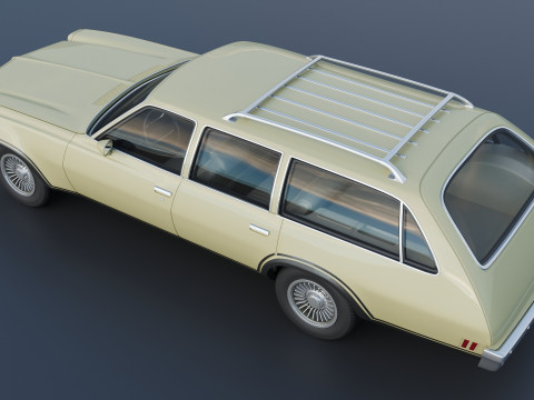 Chevrolet Chevelle Wagon 1973 3D Print Model