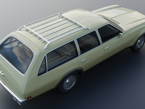 Chevrolet Chevelle Wagon 1973 3D Print Model