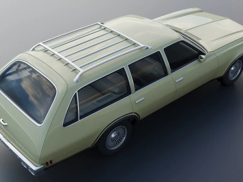Chevrolet Chevelle Wagon 1973 3D Print Model
