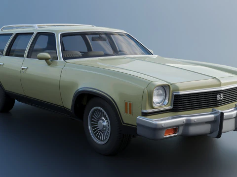 Chevrolet Chevelle Wagon 1973 3D Print Model