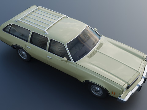 Chevrolet Chevelle Wagon 1973 3D Print Model